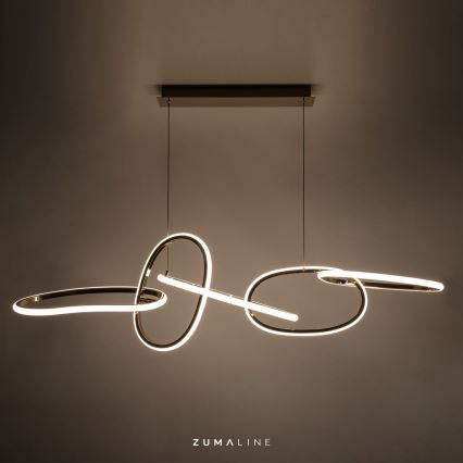 Zuma Line - Lampadario a sospensione con filo LED dimmerabile LED/56W/230V oro