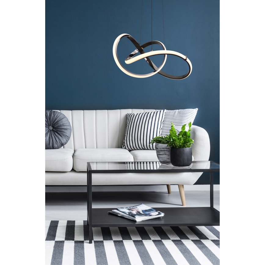 Zuma Line - Lampadario dimmerabile a LED su cavo LED/44W/230V nero