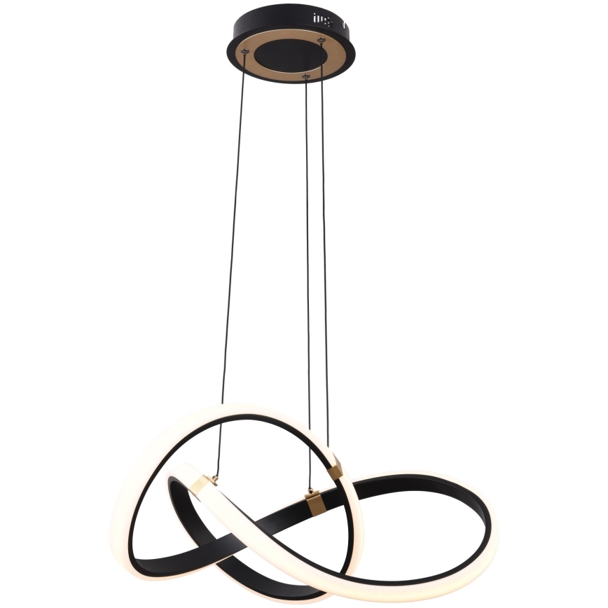 Zuma Line - Lampadario dimmerabile a LED su cavo LED/44W/230V nero/oro