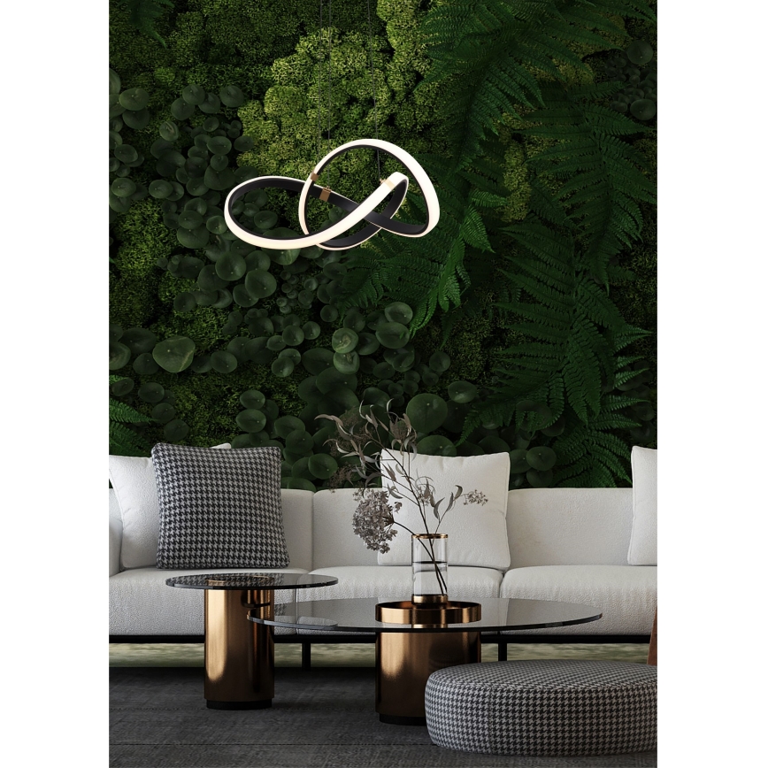 Zuma Line - Lampadario dimmerabile a LED su cavo LED/44W/230V nero/oro