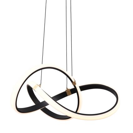 Zuma Line - Lampadario dimmerabile a LED su cavo LED/44W/230V nero/oro