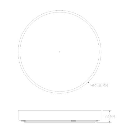 Zuma Line - Plafoniera LED dimmerabile da bagno LED/50W/230V 3000-6000K diametro 50 cm IP44 oro + telecomando