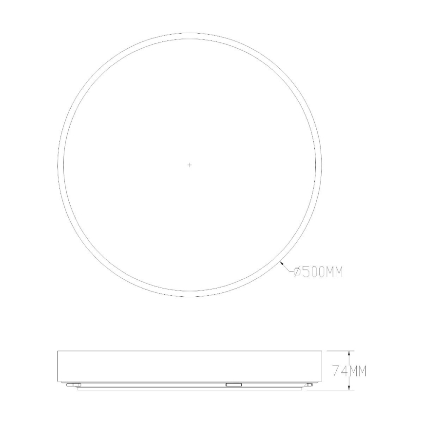 Zuma Line - Plafoniera LED dimmerabile da bagno LED/50W/230V 3000-6000K diametro 50 cm IP44 oro + telecomando