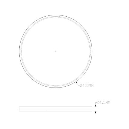 Zuma Line - Plafoniera dimmerabile RGBW LED/32W/230V + LED/8W 3000-6000K nero + telecomando