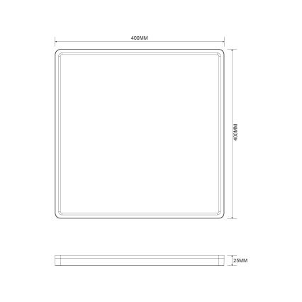 Zuma Line - Plafoniera LED dimmerabile LED/38W/230V + LED/12W 3000/4000/5500K 40x40 cm oro