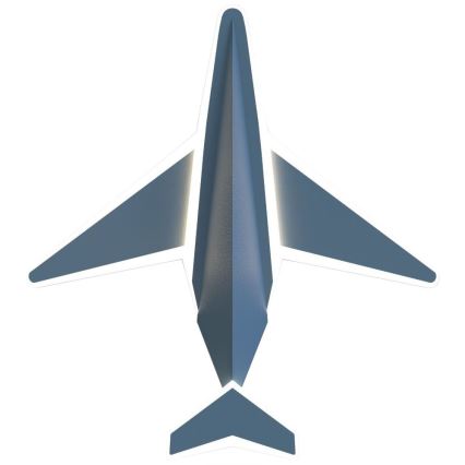 Zuma Line - LED Dimmerabile Applique per bambini LED/24W/230V airplane