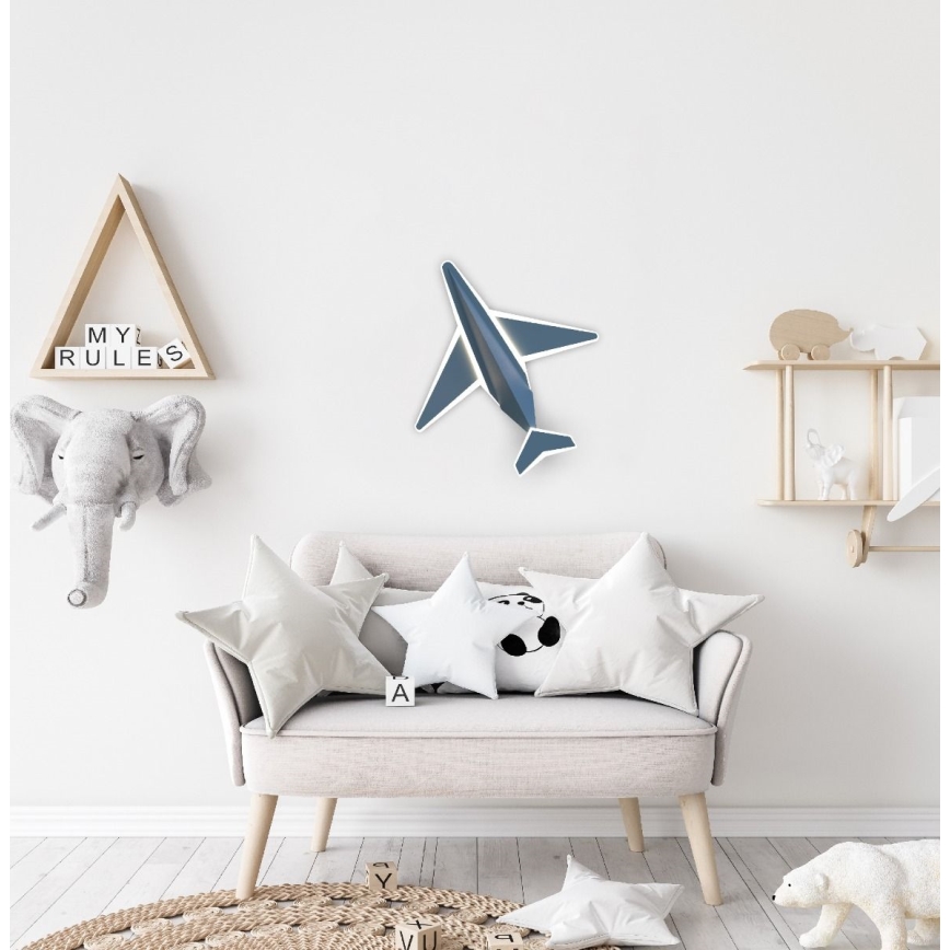 Zuma Line - LED Dimmerabile Applique per bambini LED/24W/230V airplane