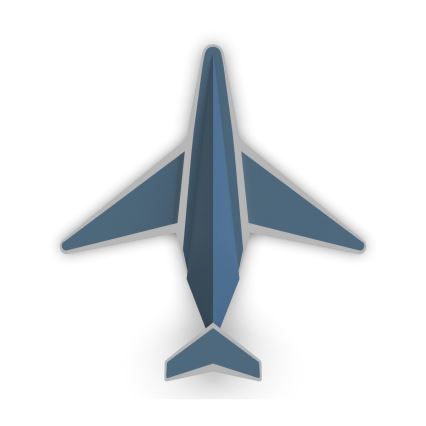 Zuma Line - LED Dimmerabile Applique per bambini LED/24W/230V airplane