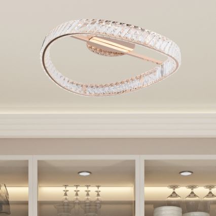 Zuma Line - Plafoniera dimmerabile a LED 36W/230V Ø 52 cm oro rosa