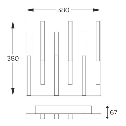 Zuma Line - Plafoniera LED dimmerabile LED/26W/230V