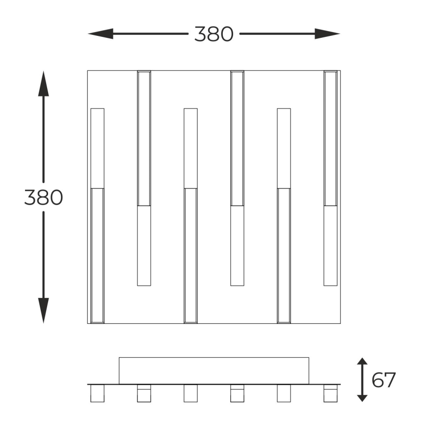 Zuma Line - Plafoniera LED dimmerabile LED/26W/230V