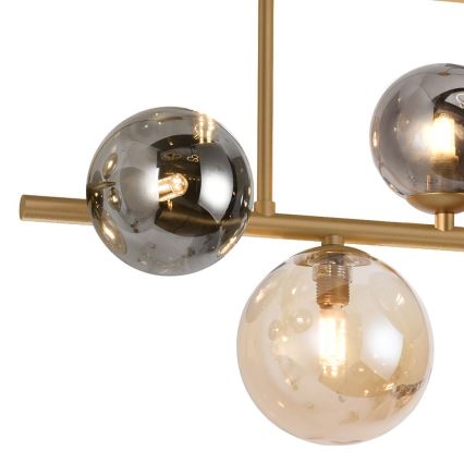 Zuma Line - Lampadario a sospensione con supporto rigido 4xG9/3,5W/230V oro