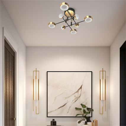 Zuma Line - Plafoniera LED dimmerabile a montaggio superficiale LED/60W/230V oro/nero