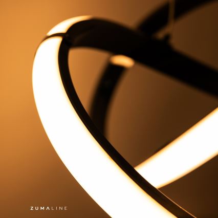 Zuma Line - Lampadario a plafone LED dimmerabile LED/44W/230V nero/oro