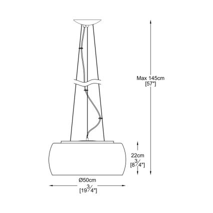 Zuma Line - Lampadario di cristallo su filo 6xG9/42W/230V