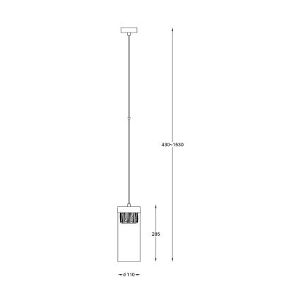 Zuma Line - Lampadario su filo di cristallo 1xG9/28W/230V