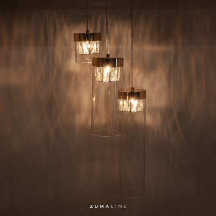 Zuma Line - Lampadario in cristallo su filo 3xG9/28W/230V