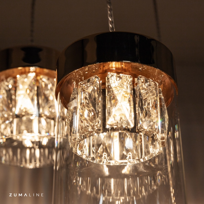 Zuma Line - Lampadario in cristallo su filo 3xG9/28W/230V