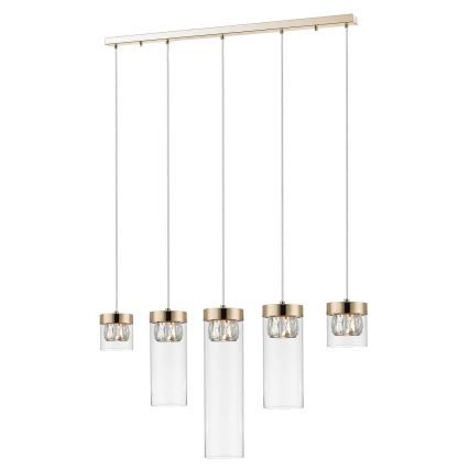 Zuma Line - Lampadario di cristallo su filo 5xG9/28W/230V