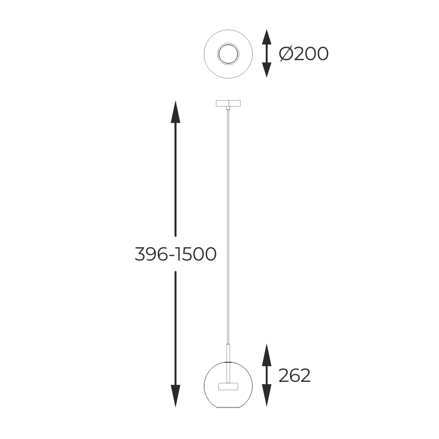 Zuma Line - Lampadario LED a sospensione con filo LED/5W/230V oro