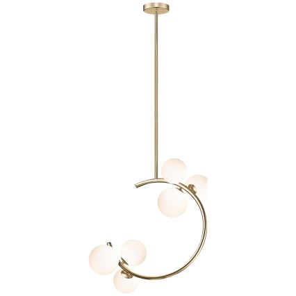 Zuma Line - Lampadario a sospensione con supporto rigido 6xG9/33W/230V oro
