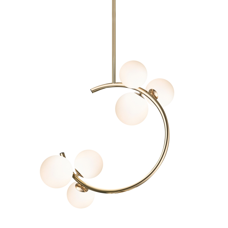 Zuma Line - Lampadario a sospensione con supporto rigido 6xG9/33W/230V oro