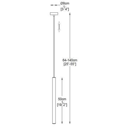 Zuma Line - Lampadario LED su filo LED/5W/230V