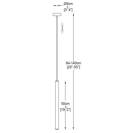 Zuma Line - Lampadario LED su filo LED/5W/230V