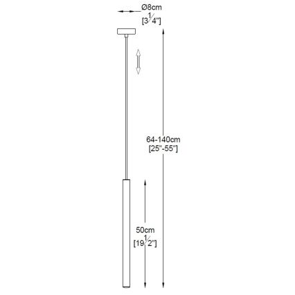 Zuma Line - Lampadario LED su filo LED/5W/230V