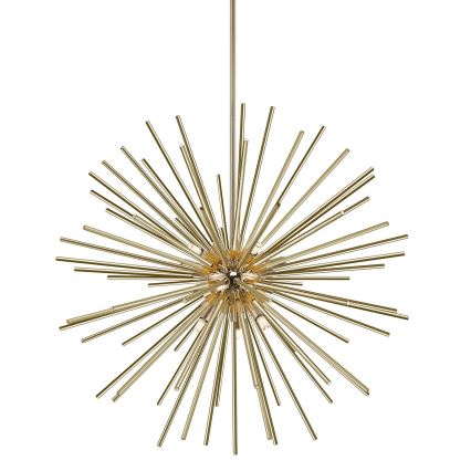 Zuma Line - Lampadario a sospensione con supporto rigido 9xG9/42W/230V oro