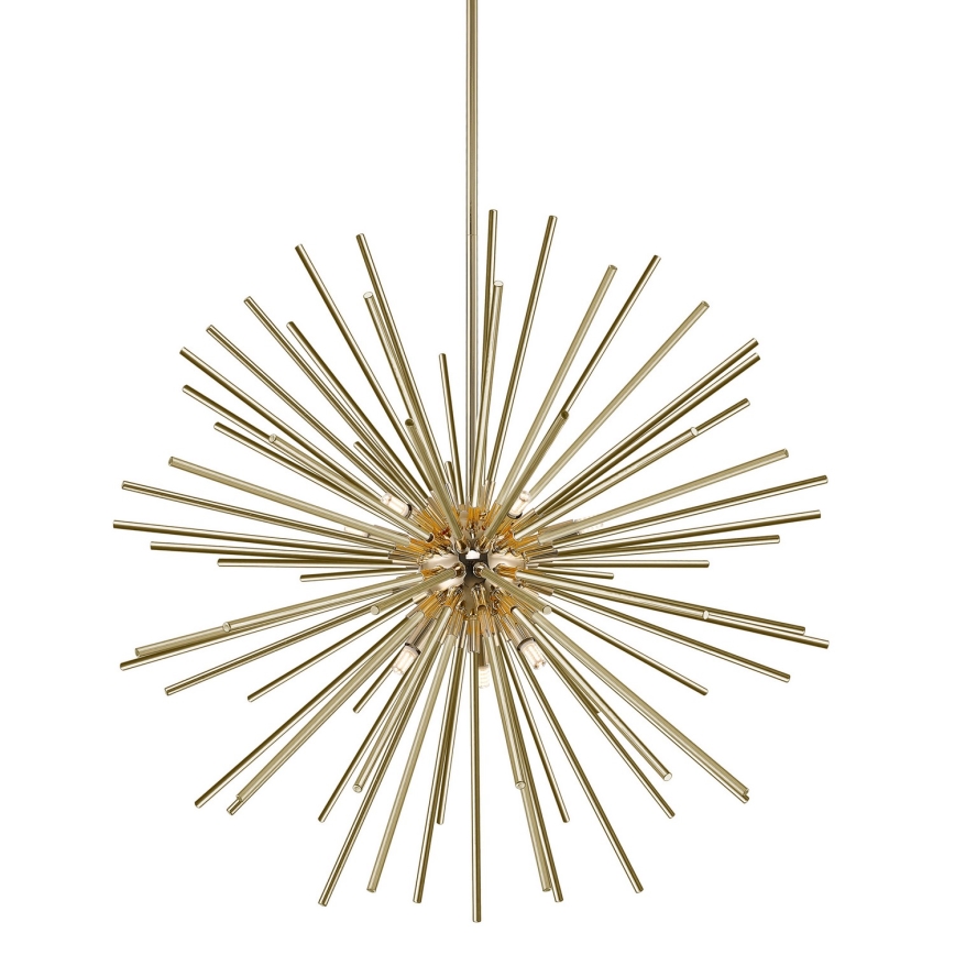 Zuma Line - Lampadario a sospensione con supporto rigido 9xG9/42W/230V oro