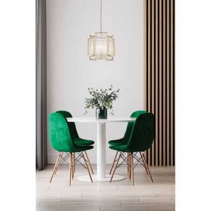 Zuma Line - Lampadario a sospensione con catena 3xE14/60W/230V oro