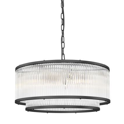 Zuma Line - Lampadario a sospensione con catena 6xE14/60W/230V nero