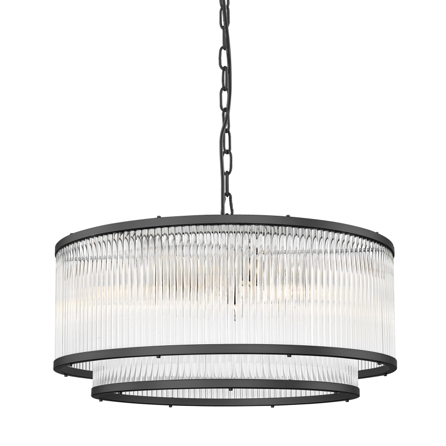 Zuma Line - Lampadario a sospensione con catena 6xE14/60W/230V nero