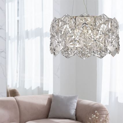 Zuma Line - Lampadario a sospensione con filo 5xG9/33W/230V cromo lucido