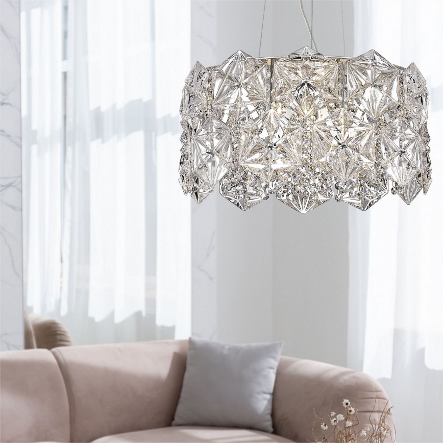 Zuma Line - Lampadario a sospensione con filo 5xG9/33W/230V cromo lucido
