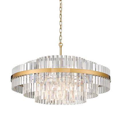 Zuma Line - Lampadario a sospensione con catena 16xG9/28W/230V diametro 80 cm oro