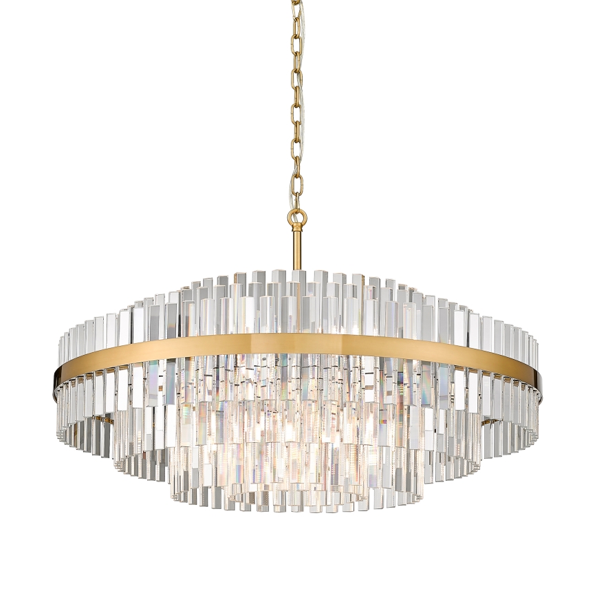 Zuma Line - Lampadario a sospensione con catena 16xG9/28W/230V diametro 80 cm oro
