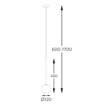 Zuma Line - Lampadario a sospensione con filo 1xG9/4W/230V nero