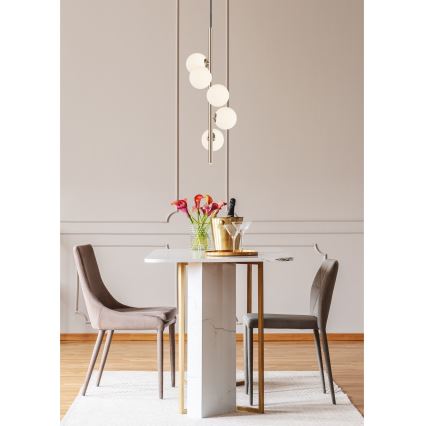 Zuma Line - Lampadario a sospensione con filo 5xG9/4W/230V oro