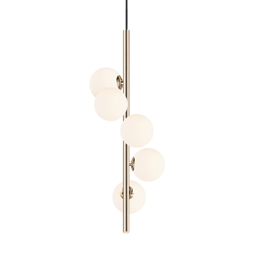 Zuma Line - Lampadario a sospensione con filo 5xG9/4W/230V oro