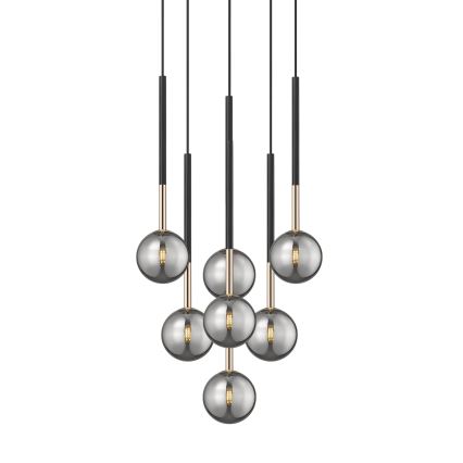 Zuma Line - Lampadario a sospensione con filo 7xG9/4W/230V nero