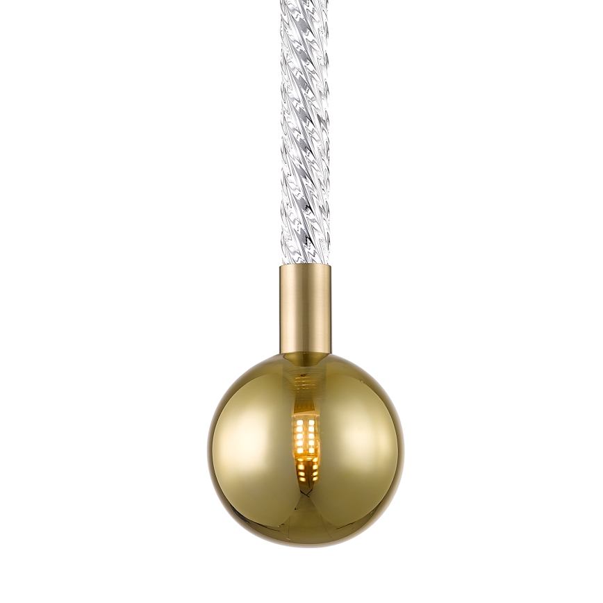 Zuma Line - Lampadario a sospensione con filo 1xG9/6W/230V ottone