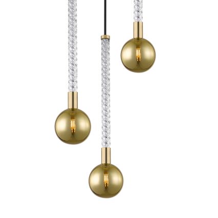 Zuma Line - Lampadario a sospensione con filo 3xG9/6W/230V ottone