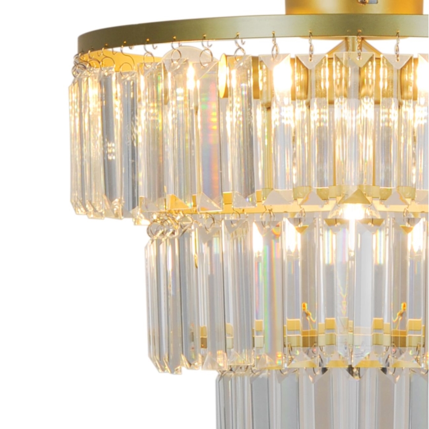 Zuma Line - Lampadario di cristallo a plafone 4xE14/40W/230V oro