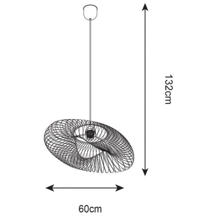 Zuma Line - Lampadario su filo 1xE27/60W/230V