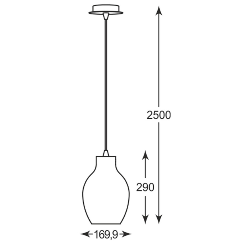 Zuma Line - Lampadario su filo 1xE27/60W/230V