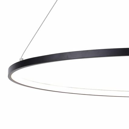 Zuma Line - Lampadario LED a sospensione con filo LED/40W/230V 3000/4000/6000K diametro 90 cm nero