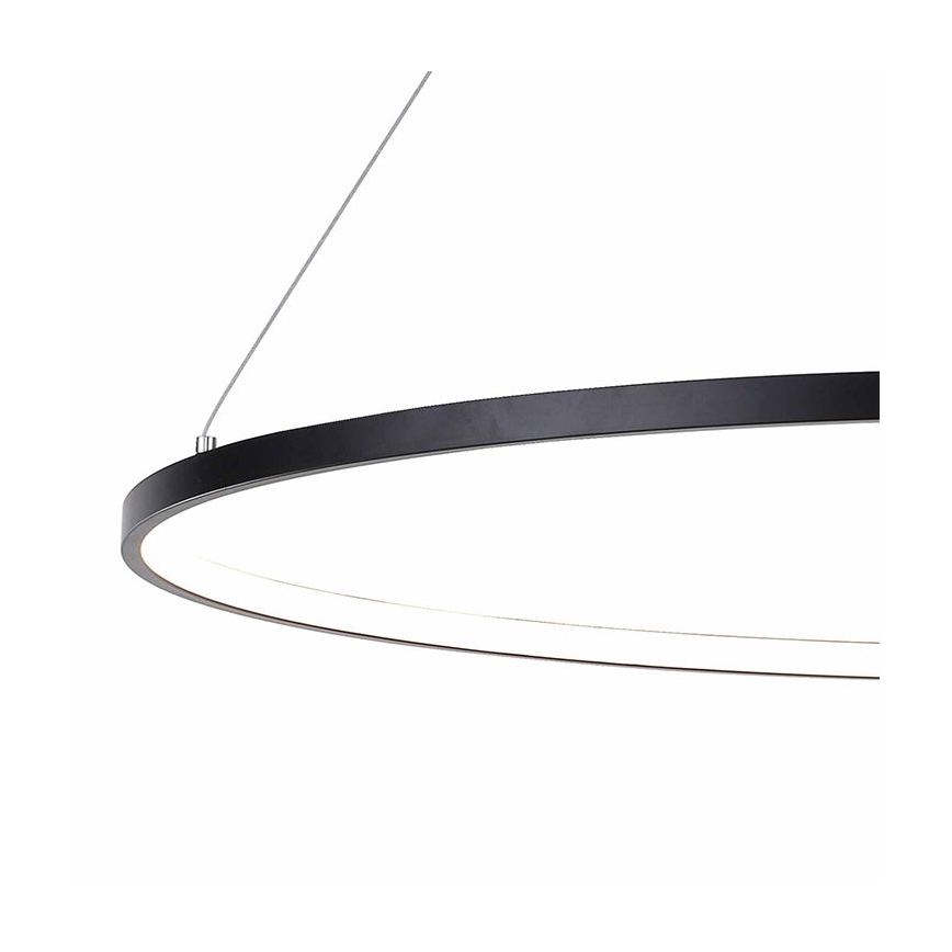 Zuma Line - Lampadario LED a sospensione con filo LED/40W/230V 3000/4000/6000K diametro 90 cm nero