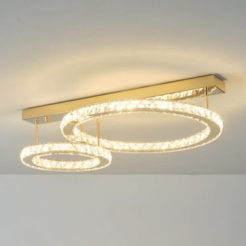 Zuma Line - Plafoniera LED dimmerabile 36W/230V dorata